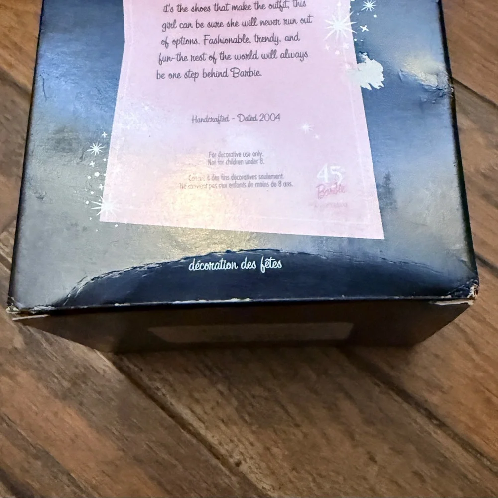 Hallmark Keepsake Ornament - Barbie Shoe Tree 45th Anniversary 2004 NIB